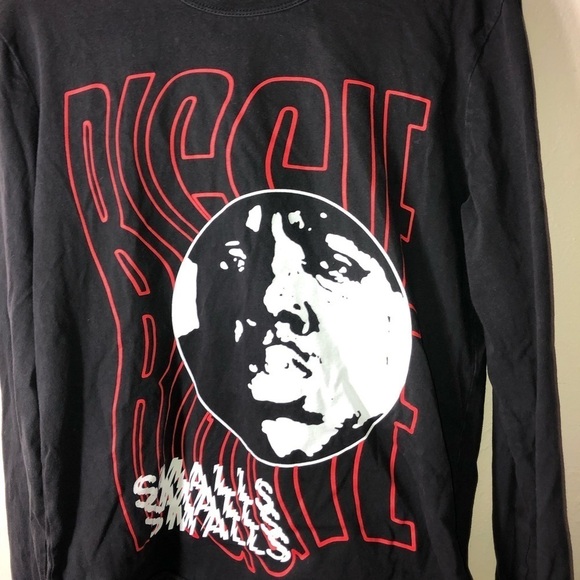 BIGGIE SMALLS - Black Graphic Long Sleeve T-Shirt Sz XS - Picture 3 of 7